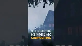 Easy way to add Atmospheric FOG in BLENDER in Compositing #b3d #blender #3dart
