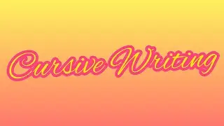 How to do cursive writing I How to do Lettering I Easy Lettering I Cursive writing I Doodle words