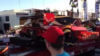 Memo Gidley Crashed Car Rolex 24 2014