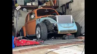 The Mutt Ep40. BMW Z3 VW Beetle body swap. Putting her face on.