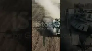 Aerial View - heavy tank maneuvers