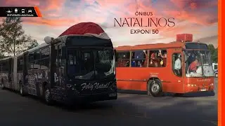 &Ocirc;nibus Natalinos na Exponi 50