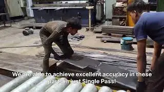 Sheet Straightening Machine | Precision Straightening of 25mm Thick BHEL Parts | Monotech Engineers