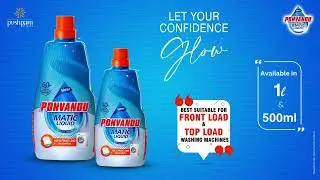 Ponvandu Matic Liquid Detergent | suitable for front load & top load machines. #frontload #laundry