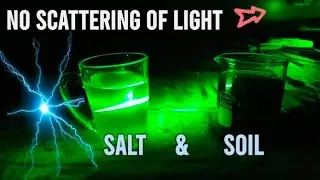 Scattering of Light | Green Laser | Salt & Soil in Water