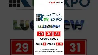 Easy Solar at REV Expo Lucknow 2025 | Solar Energy | PM Surya Ghar Yojna #shorts #solarenergy #viral
