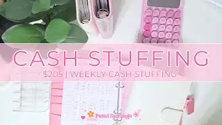 Weekly Cash Stuffing $205 | January 2026 No.4 | Low Income Cash Envelope System | Sinking Funds