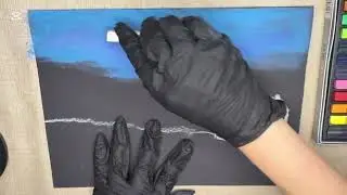 ASMR PL, maluję zimowy pejzaż suchymi pastelami 🙈😅 Szept, szelest , tapping 😴💤