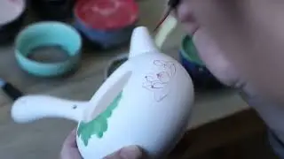 Lotus Side-handle Gongfu Teapot and Cup Set
