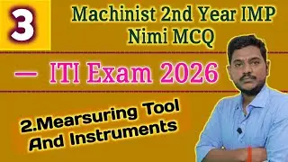 Machinist Second Year 2026 | ITI Exam 2026 | nimi question bank 2026