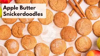 Apple Butter Snickerdoodles | Easy Fall Cookie Recipe 🍎✨