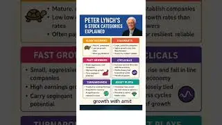 &ldquo;The Peter Lynch Way to Pick Winning Stocks| 6 Categories Simplified&rdquo; #longterminvesting #investing
