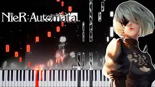 NieR:Automata Ver1.1a Anime Opening - Escalate - Piano Synthesia Tutorial