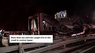 Massive highway pile-up in central Japan kills one, injures many | REUTERS