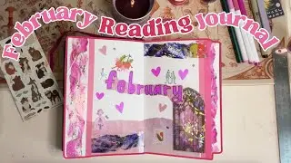 Setting up my February Book Journal Cover Pages