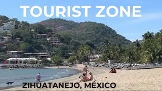 Tour the Zona Turística in Downtown Zihuatanejo, Guerrero, México on a 4k adventure walking tour!