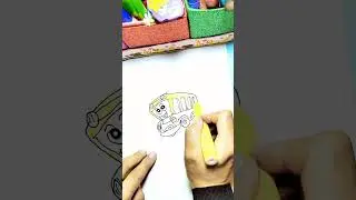 School bus #paper #foryou #asmr #diy #handmade #tiktok #art #craft #drawing #fypシ゚viral