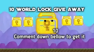 [Giveaway] 10 World lock Growtopia [ End at 40 Sub]🤑