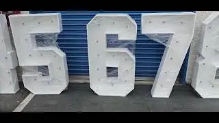 Letras con luces, marquee letters 