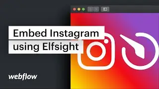 Embed a live Instagram feed widget into your site using Elfsight – Webflow tutorial