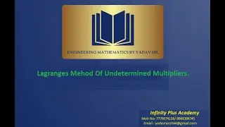 Lagrange's Method Of Undetermined Multipliers