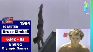 1984 Bruce Kimball - Mens USA Diving 10 meters  - 634c dive - 8.5s