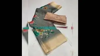 soft organza digital print sarees -900+$