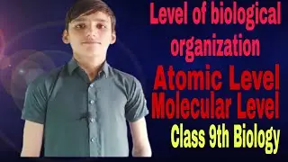 Level of biological organization part 1 Sub Atomic particle and Atom and molecular Level Class 9th