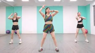 AEROBIC DANCE WORKOUT TO LOSE BELLY FAT FASTER AT HOME | Eva Fitness