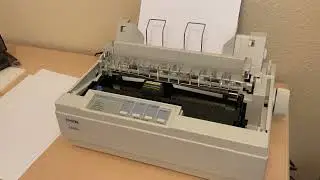 EPSON LX-300+ dot matrix printer using ESC/P on Windows 11