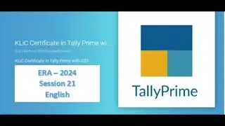 KLiC Tally Prime Era Session 21 Question English Era Session 21