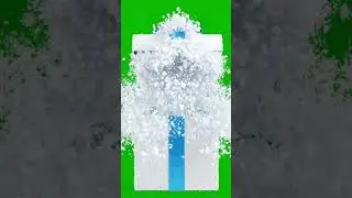 Snow Explosion Christmas Gift Box Opening Green Screen Effect 01 #chromakey #relaxing #snow