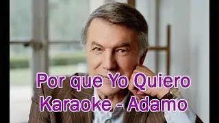 Por que yo quiero Karaoke Salvatore Adamo