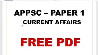 🔥APPSC Current Affairs Power Capsule (2025&ndash;26) | FREE PDF | Quick ED