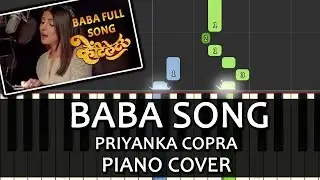 Baba Song Ventilator|Priyanka Chopra|Piano Chord Tutorial Lesson Instrumental Karaoke By Ganesh Kini