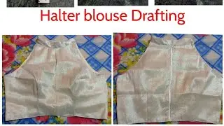 halter neck blouse, how to drafting halter neck blouse, halter neck blouse with princes cut ,#blouse