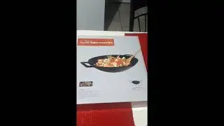Unboxing Cast Iron shallow concave Wok I Utopia Kitchen #shorts