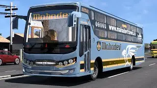 MAHADEV TRAVELS TATA 13.5M JASWANT BUILT AC SLEEPER BUS | AHEMDABAD⇆JALORE | EURO TRUCK SIMULATOR 2