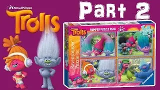 TROLLS BUMPER PUZZLE PACK Part 2 | Little Kelly & Friends ToysReview for Kids