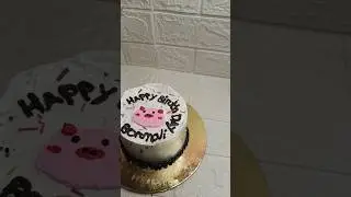 pig simple design🐷#viralreels #viralcake #viewforview #viwes #viralvideos #cakeflavor #thesweetspot