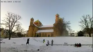 Extrem  Winter    Michaeliskirche   Hildesheim   2021