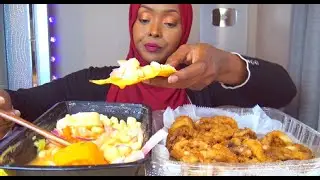 PERUVIAN FOOD MUKBANG* Ceviche Pescado & Calamarمكبانغ اكل من دولة البيرو * سفيتشي و كلماري