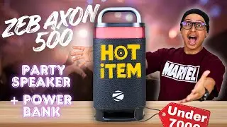 Лучшая Bluetooth-колонка до 10 000 рупий? 💥 Обзор Zebronics Zeb Axon 500 | Мощность, басы и RGB-п...