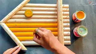 Wooden key ring holder || Easy wooden wall hanging craft || Room decoration ideas || Riya Crafting 💕