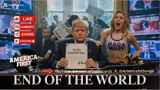 Donald Trump & Miley Cyrus &ndash; END OF THE WORLD 🌎 | MAGA Miley A.I Remix (Lyric Video) 🎤🔥