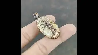 Tree Of Life Fossil Coral Pendant Gemstone Copper Wire Wrapped Pendant Handmade Jewelry (VFWP-96)