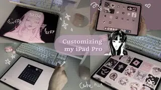 Customizing my iPad Pro | CUTE Widgets and apps | 2025 🖤