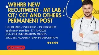 West Bengal government - medical / WBHRB - dmlt bmlt cct ot - permanent job 