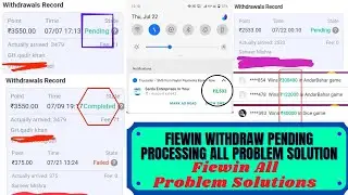 FIEWIN WITHDRAWL PENDING PROBLEM, WITHDRAW PROCESSING PROBLEM AND ACCOUNT BAN 😱 ALL ISSUES SOLUTION.