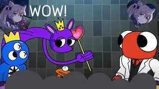 Reacting to GAMETOONS GARTEN of BANBAN, But They're RAINBOW FRIENDS! ( AMAZING VID )